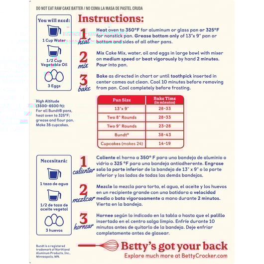 Betty Crocker Chocolate Fudge Cake  375g