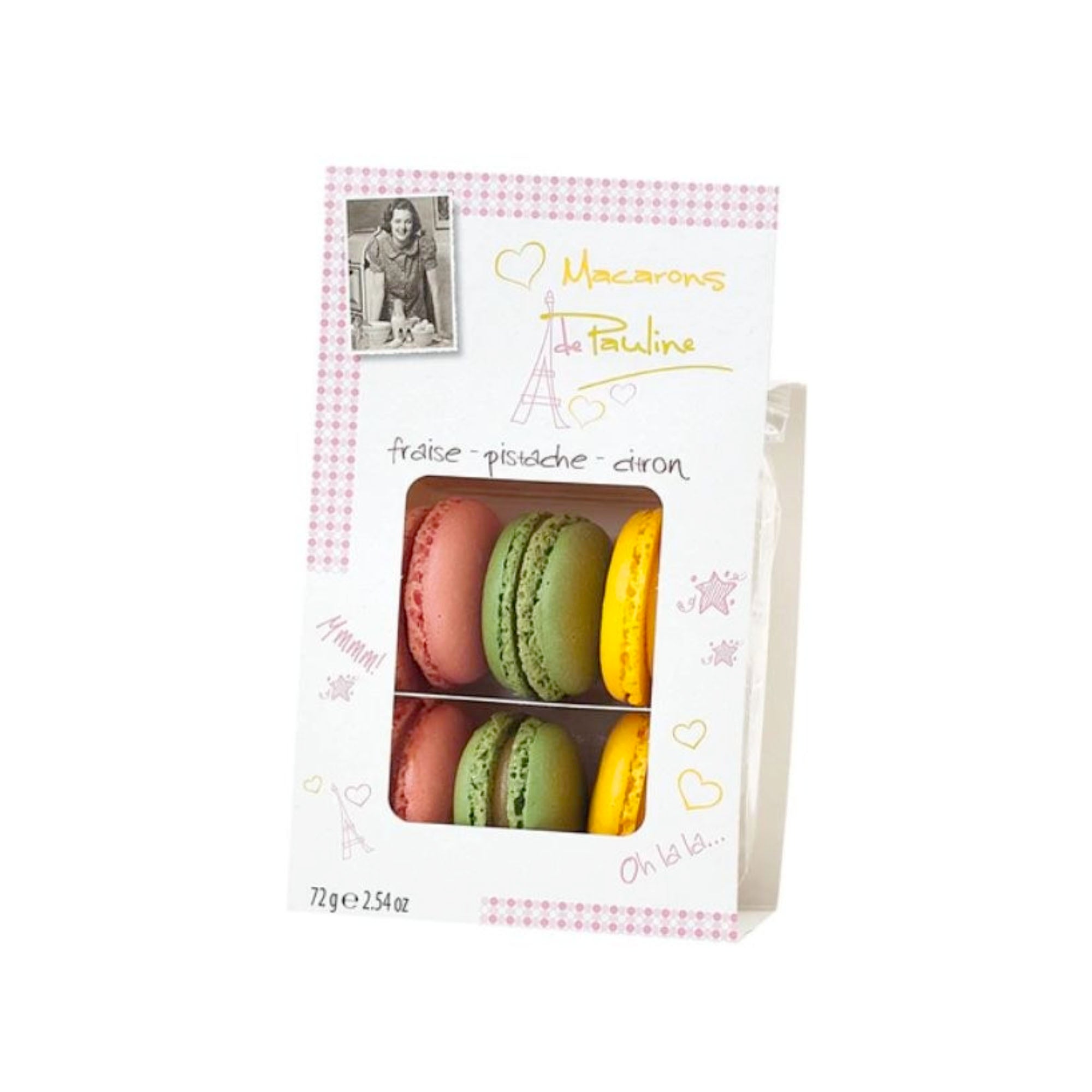 Macarons De Pauline 6x Assorted 72g
