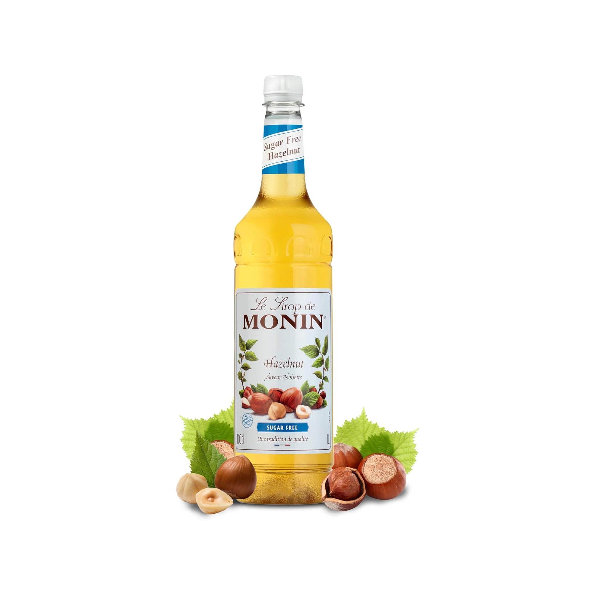 Monin Premium Sugar-Free Hazelnut Syrup 1L