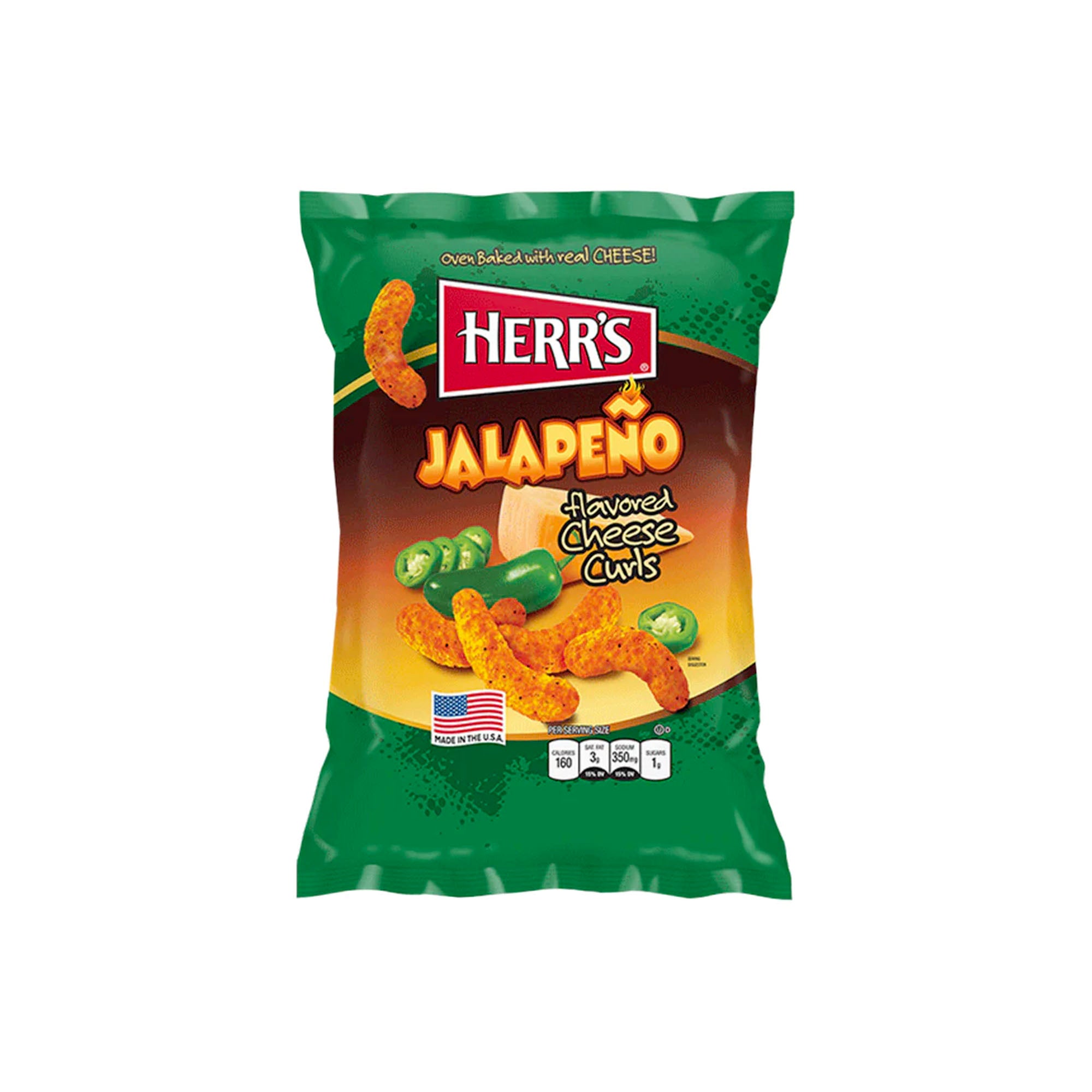 Herr's Jalapeno Cheese Curls 7oz (198g)