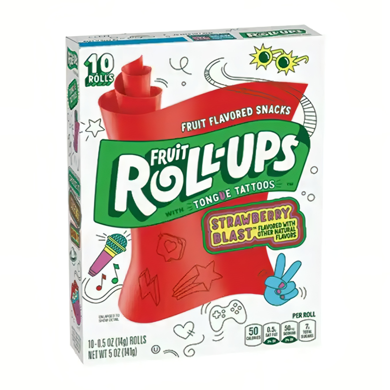 Betty Crocker Fruit Roll-ups Strawberry Blast 141g