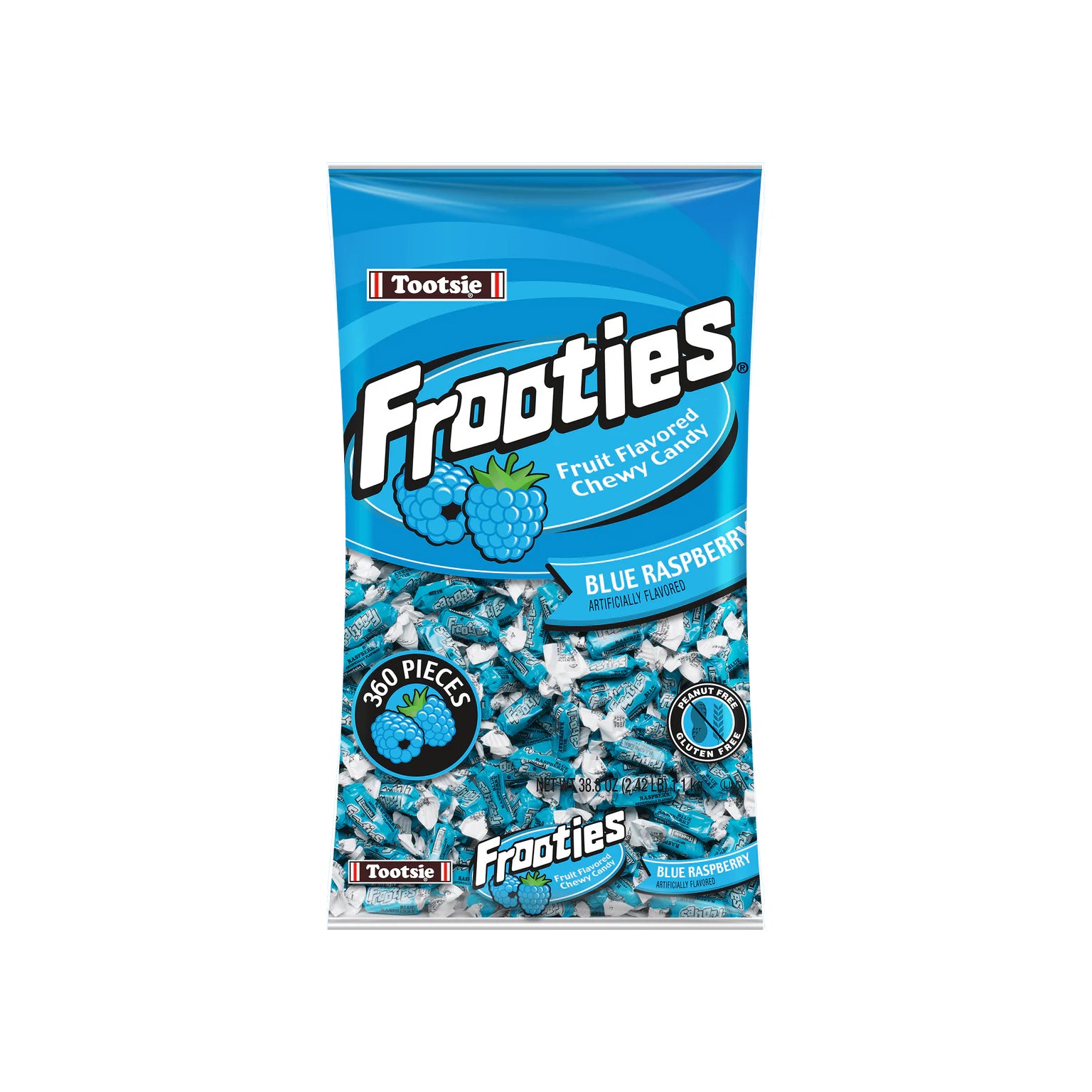 Tootsie Frooties Blue Raspberry 360Pc Bag - 1.1kg