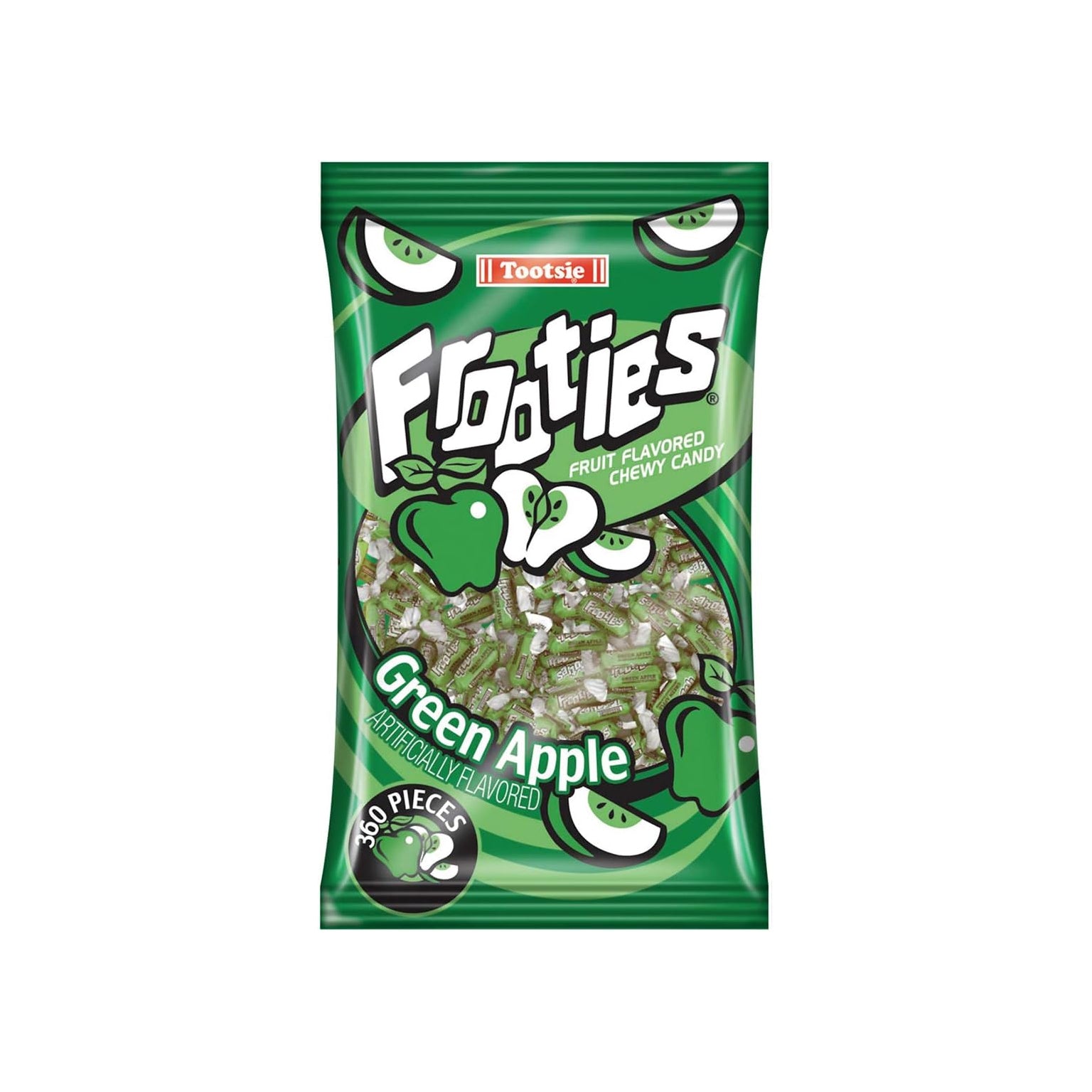 Tootsie Frooties Green Apple 360Pc Bag - 1.1kg