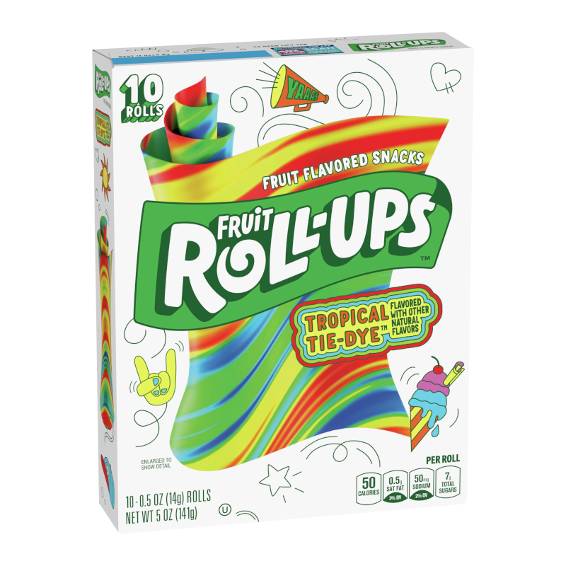 Betty Crocker Fruit Roll-ups Tropical Tie-Die 141g