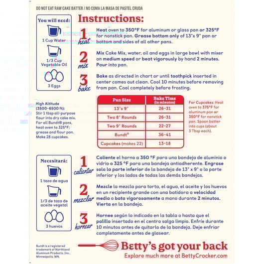 Betty Crocker Delights Super Moist Carrot Cake Mix 375g
