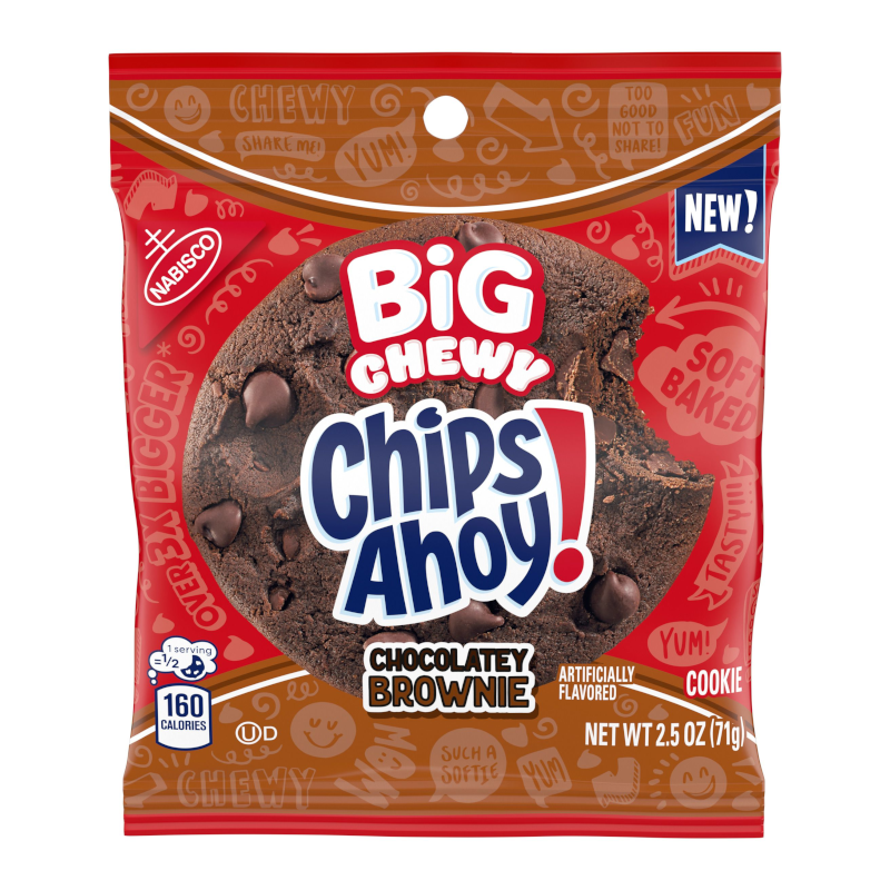 Chips Ahoy! BiG Chewy Chocolatey Brownie Cookies - 2.5oz (71g)