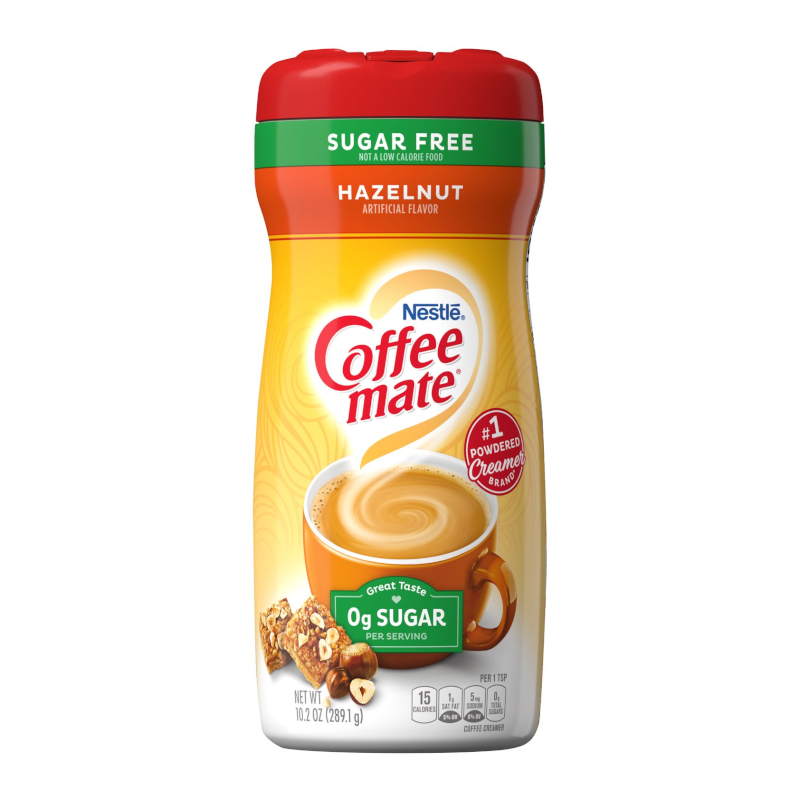 Coffee-Mate Sugar Free Hazelnut Powdered Creamer - 10.2oz (289g)