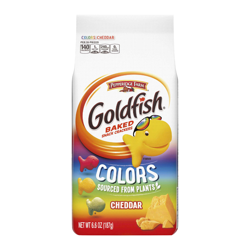 Pepperidge Farm Goldfish Crackers - Colors 6.6oz (187g)