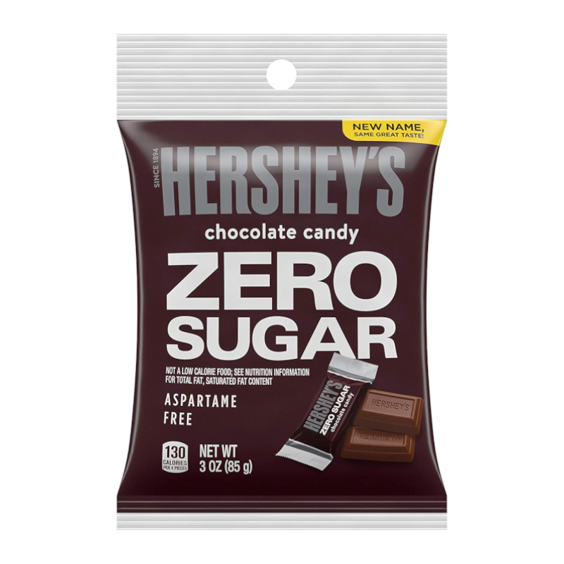 Hershey's Zero Sugar Milk Chocolate Peg Bag 3oz (85g)